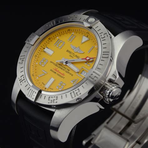 breitling avenger ii seawolf yellow review|Breitling Avenger seawolf review.